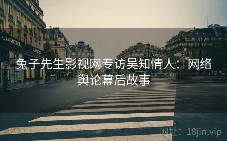 兔子先生影视网专访吴知情人：网络舆论幕后故事