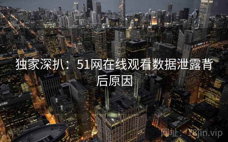 独家深扒：51网在线观看数据泄露背后原因