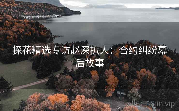 探花精选专访赵深扒人：合约纠纷幕后故事