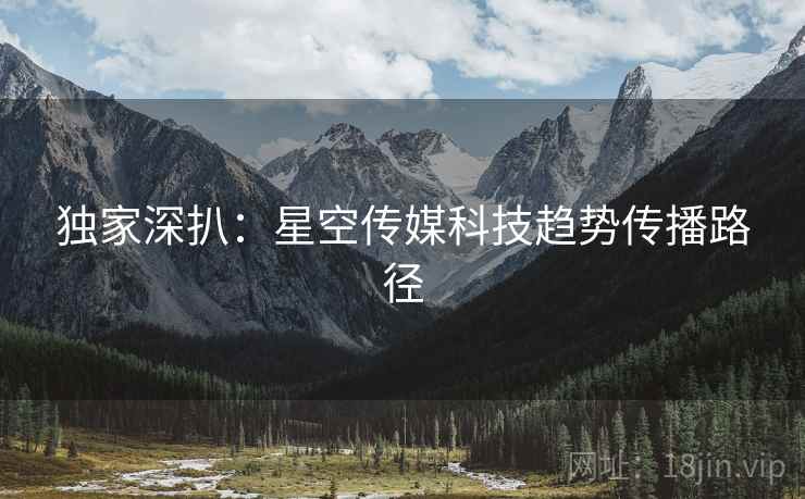 独家深扒：星空传媒科技趋势传播路径
