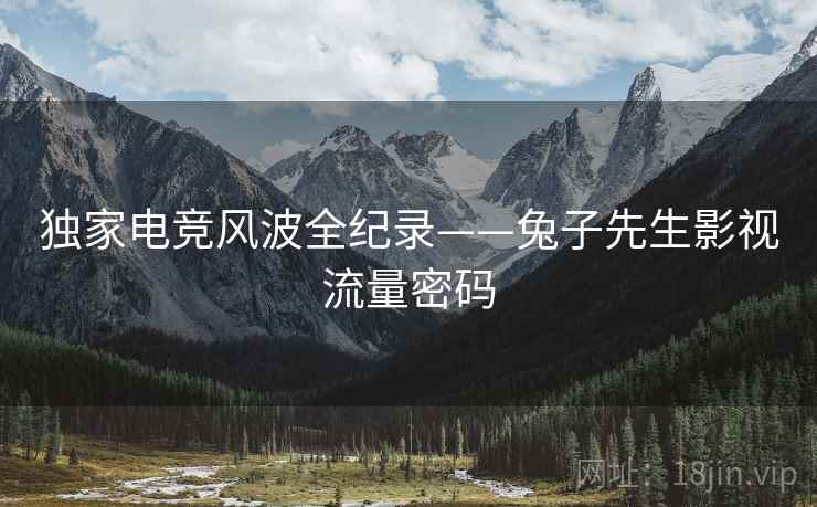 独家电竞风波全纪录——兔子先生影视流量密码
