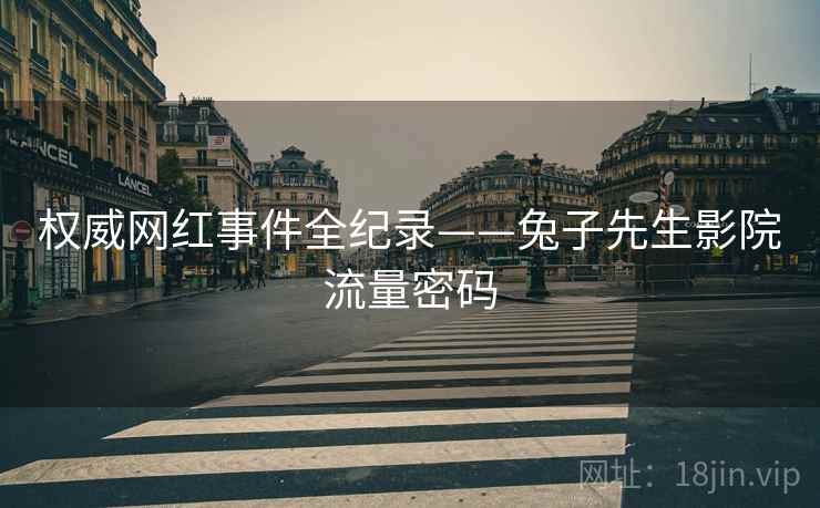 权威网红事件全纪录——兔子先生影院流量密码